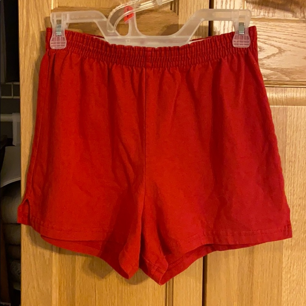 Plain Red Soffe Shorts